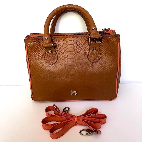 L.A.M.B. 1887 VINTAGE HAND&SHOULDER BAG Genuine Luxury Leather - Picture 4 of 11